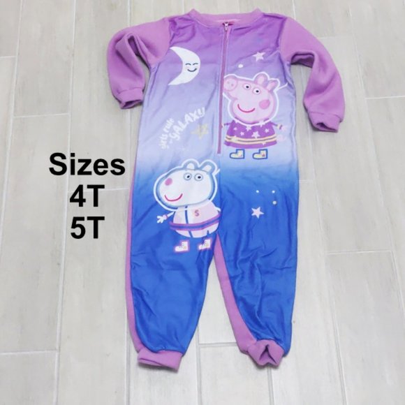 Pokemon, Batman, Frozen, Peppa Character fleece sleepers various sizes PICK ONE - Picture 7 of 7